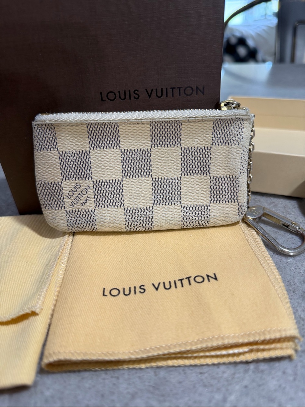Louis Vuitton Damier Azur Key Pouch